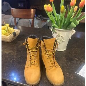 BRAND NEW Timberland Jayne 6 Inch Waterproof Boot Wheat Nubuck Womens A3618